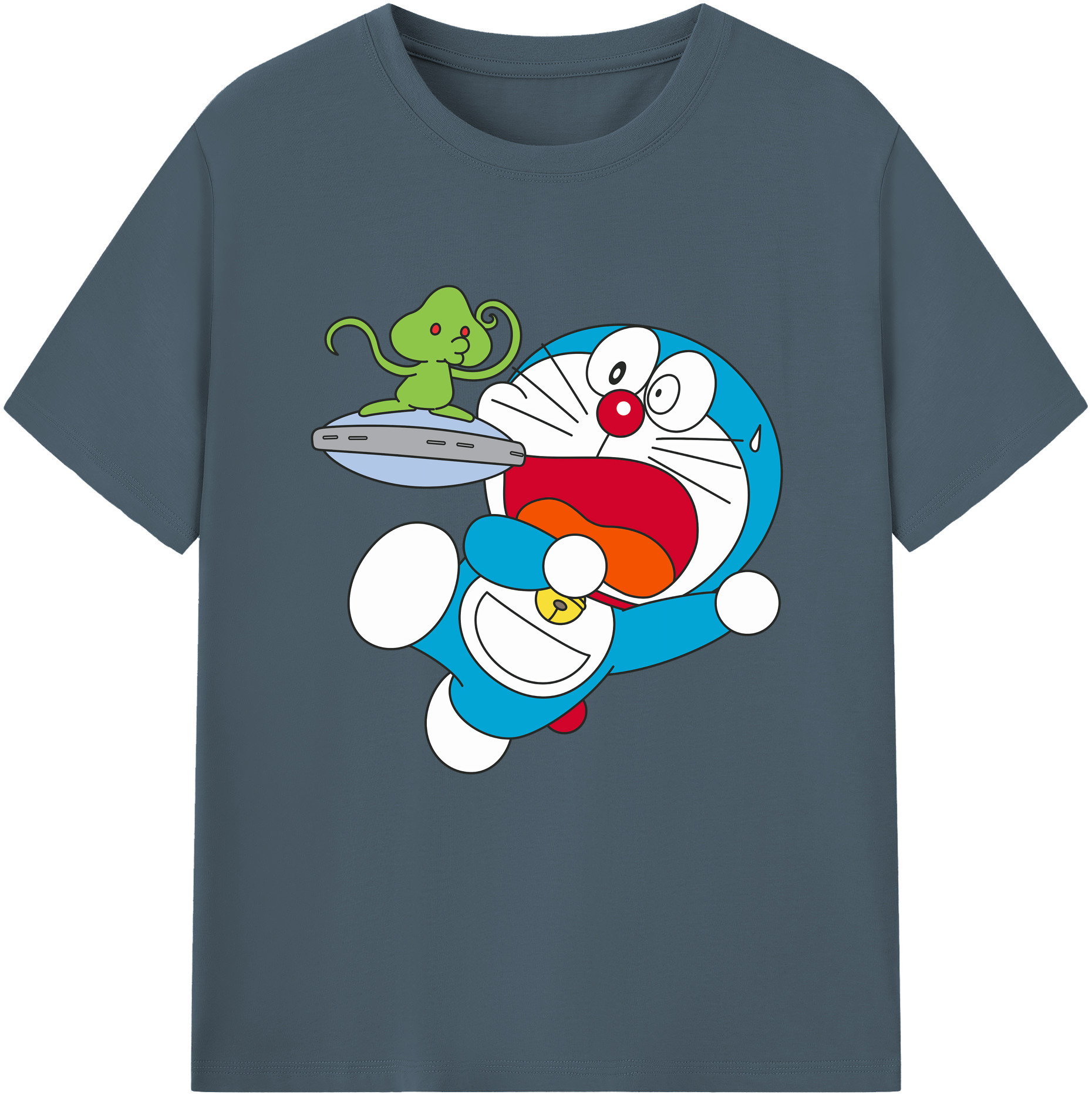 （画像用） ドラえもん Doraemon 綿100％半袖Tシャツ（フロントプリント）